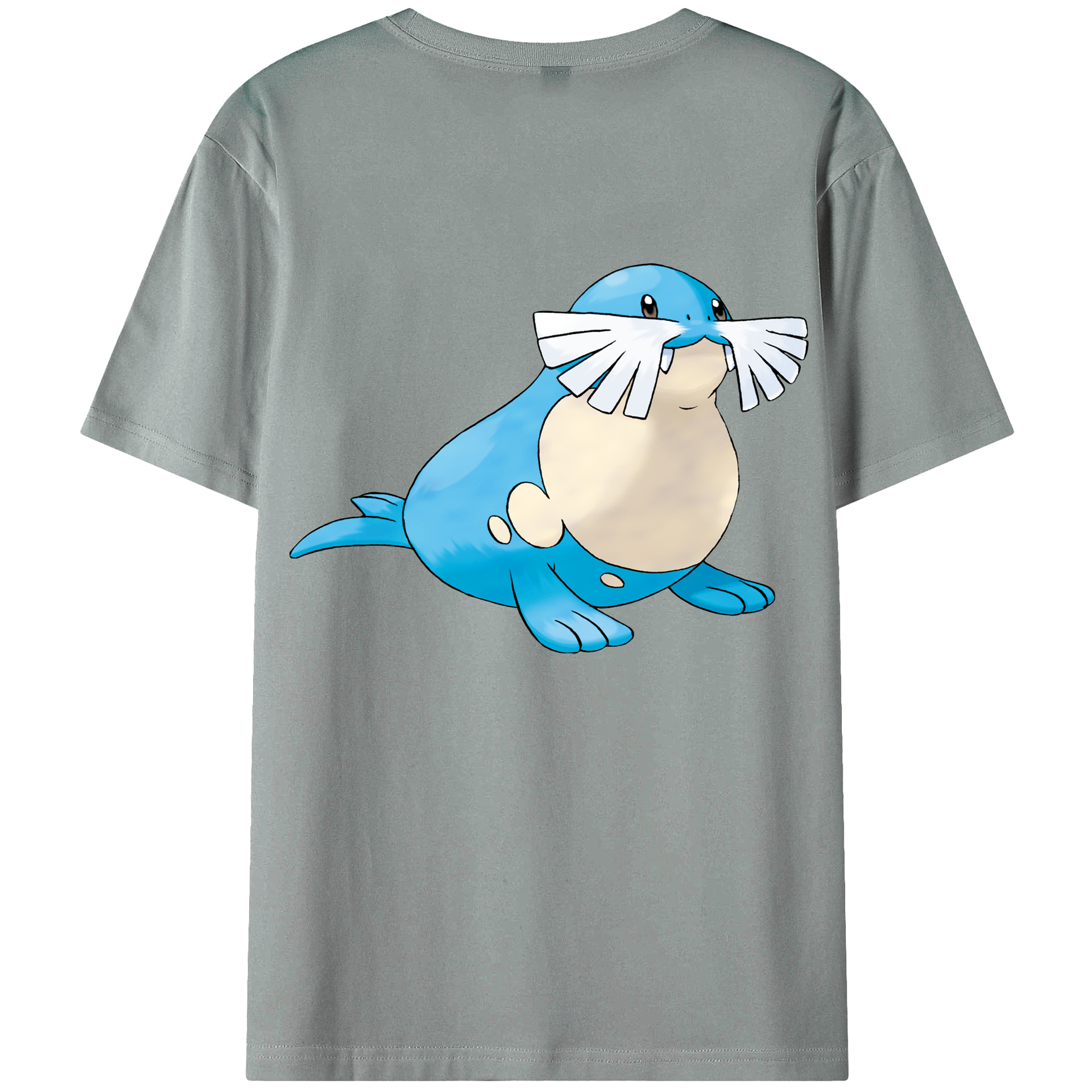 （画像用） ポケットモンスター Pokémon 綿100％ メンズ半袖Tシャツ（バックプリント） 通気性